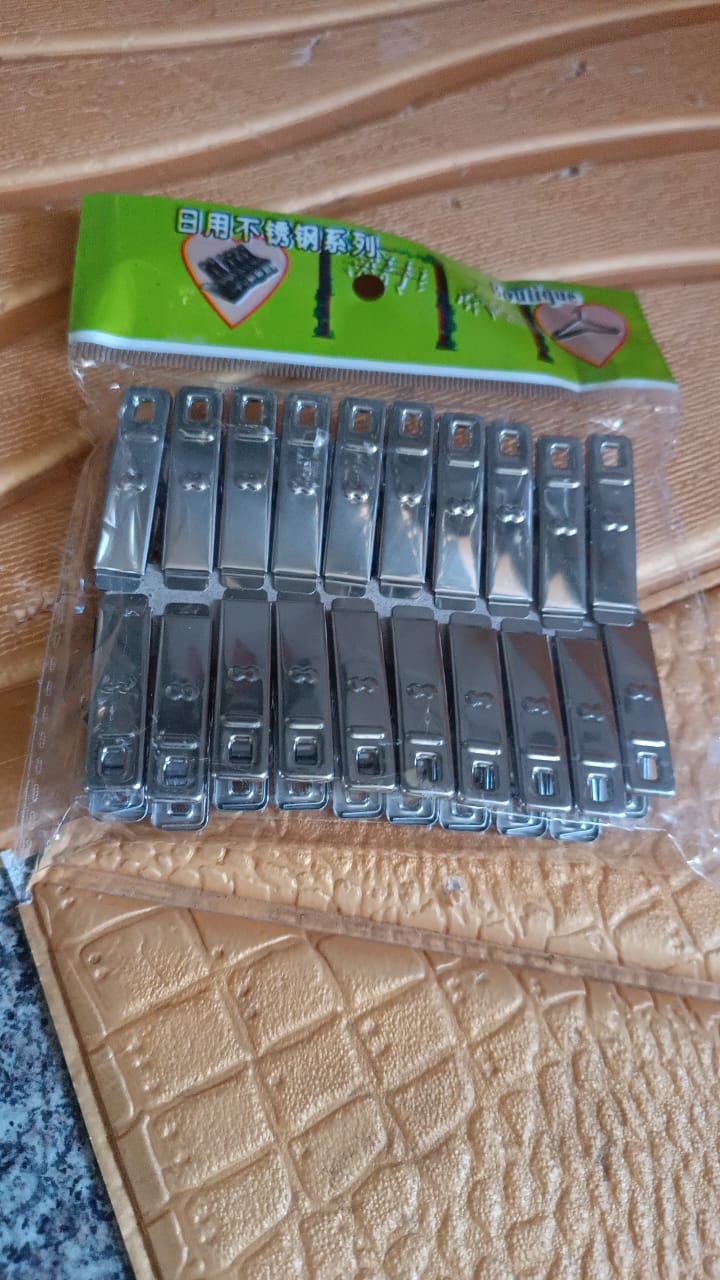 Cloth Drying Pins Stainless Steel Cloth Clips (20 Pcs Set) Cloth Drying Pins Stainless Steel Cloth Clips (20 Pcs Set)
